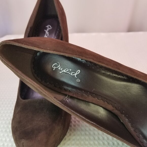 Qupid Women's Brown Platform Pumps Size 6 - Picture 4 of 12